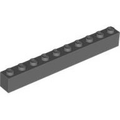dark bluish gray brick 1 x 10