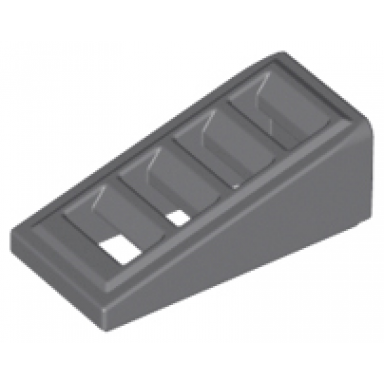 dark bluish gray slope 18 2 x 1 x 2 3 with grille