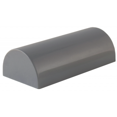 dark bluish gray slope curved 2 x 4 double without groove