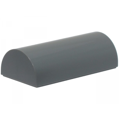 dark bluish gray slope curved 2 x 4 double with groove