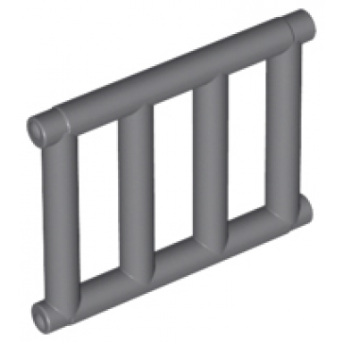 dark bluish gray bar 1 x 4 x 3 grille with end protrusions