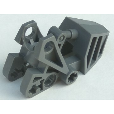 dark bluish gray bionicle foot with ball joint socket 3 x 6 x 2 1 3 squared tops