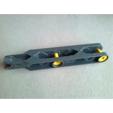 dark bluish gray duplo toolo arm 2 x 11 with triangular set screw end