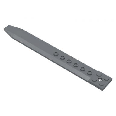 dark bluish gray plate modified 2 x 16 with angled side extensions and axle hole rotor blade