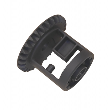 dark bluish gray technic gear differential 28 tooth bevel - inner tabs with closed center