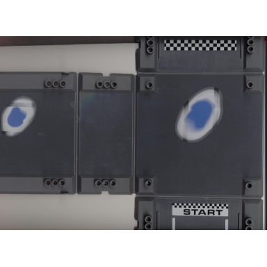dark bluish gray container racers fold-out race track case 34 x 44 with ice rally pattern stickers - set 8124