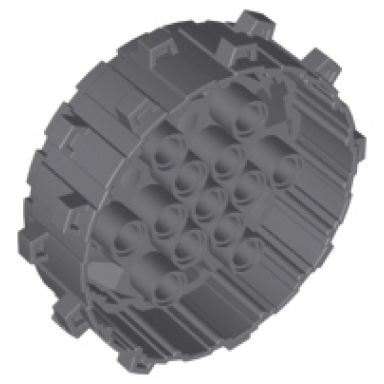 dark bluish gray wheel hard plastic with small cleats