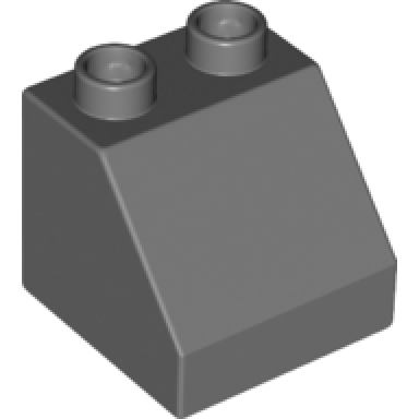 dark bluish gray duplo brick 2 x 2 x 1 1 2 slope 45