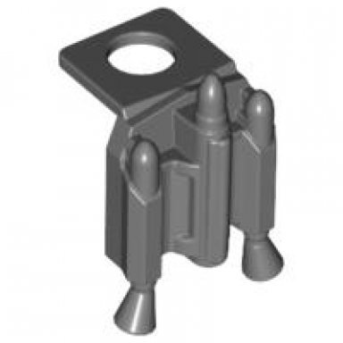 dark bluish gray minifigure jet pack with nozzles
