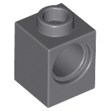 dark bluish gray technic brick 1 x 1 with hole