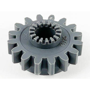 dark bluish gray technic gear 16 tooth with clutch