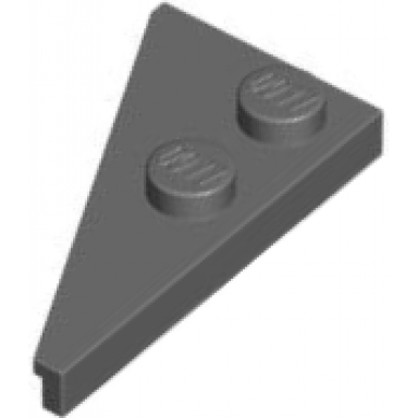 dark bluish gray wedge plate 4 x 2 right pointed