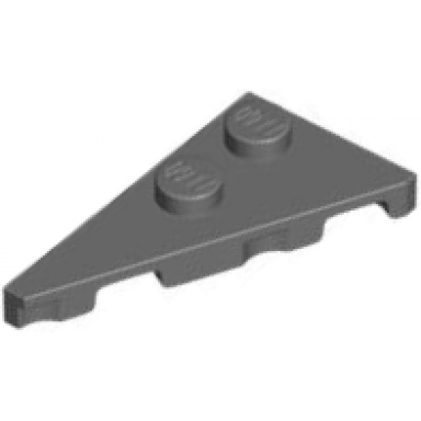 dark bluish gray wedge plate 4 x 2 left pointed