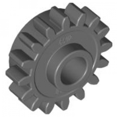 dark bluish gray technic gear 16 tooth with clutch smooth