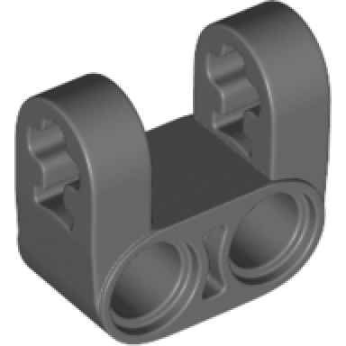 dark bluish gray technic axle and pin connector perpendicular double split reinforced sides