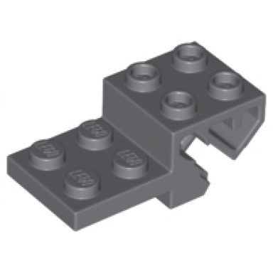dark bluish gray vehicle base 2 x 4 with suspension