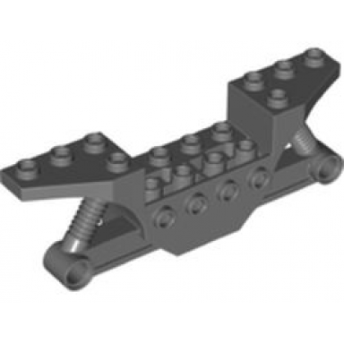 dark bluish gray vehicle base 2 x 10 with 4 pin holes quad bike half