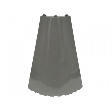 dark bluish gray cone quarter 8 x 8 x 12