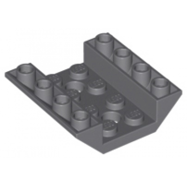dark bluish gray slope inverted 45 4 x 4 double with 2 holes