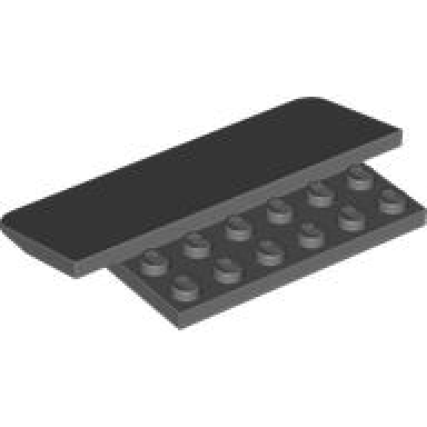dark bluish gray slope 15 5 x 8 x 2 3 with 12 recessed studs