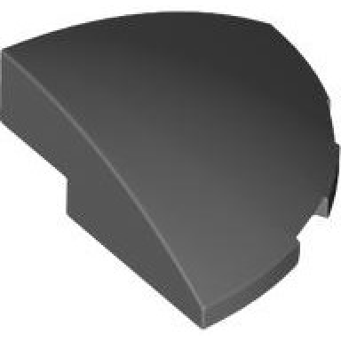 dark bluish gray slope curved 3 x 3 corner round