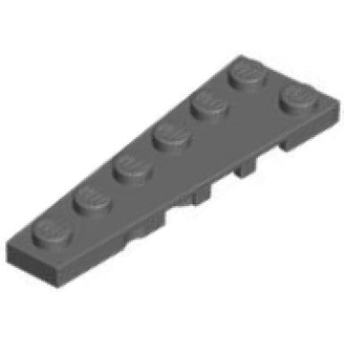 dark bluish gray wedge plate 6 x 2 left