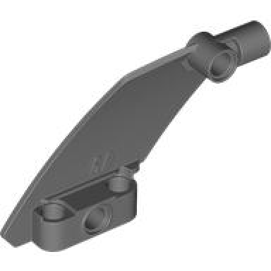 dark bluish gray technic panel curved 61 5 x 7 tapered left