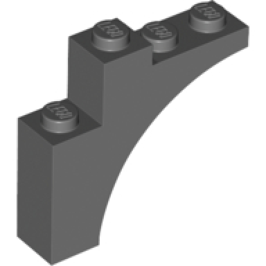 dark bluish gray arch 1 x 4 x 3