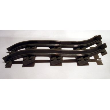 dark bluish gray train track plastic narrow ramp 5 bricks elevation