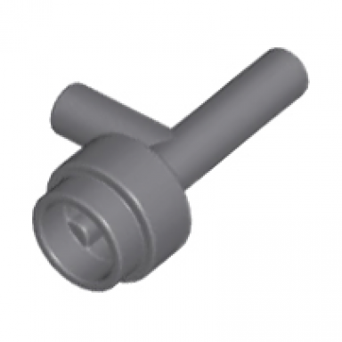 dark bluish gray minifigure utensil space gun torch - without grooves
