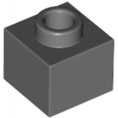 dark bluish gray brick modified 1 x 1 x 2 3 with open stud