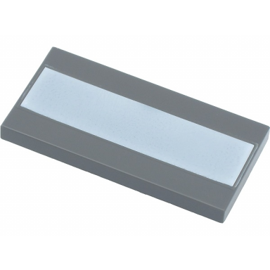 dark bluish gray tile 2 x 4 with white stripe pattern