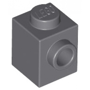 dark bluish gray brick modified 1 x 1 with stud on side