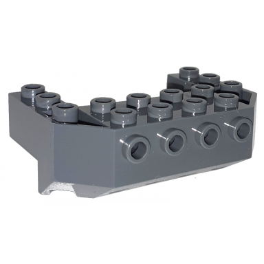 dark bluish gray train front sloping base with 4 studs