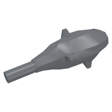 dark bluish gray minifigure weapon club with spikes - small
