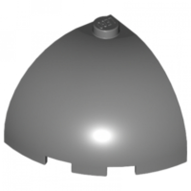 dark bluish gray brick round corner 3 x 3 x 2 dome top