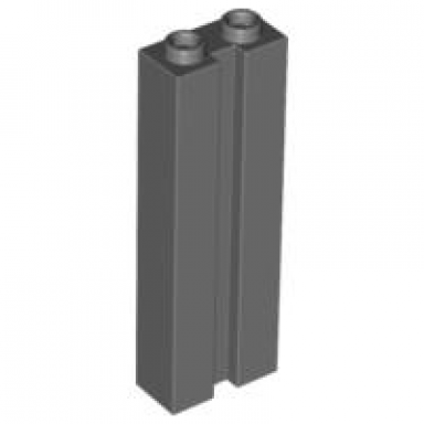 dark bluish gray brick modified 1 x 2 x 5 with channel