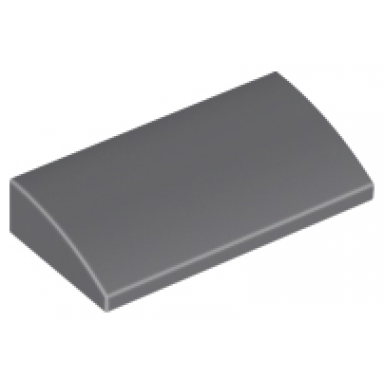 dark bluish gray slope curved 2 x 4 x 2 3 with bottom tubes