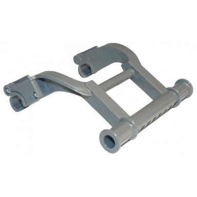 dark bluish gray duplo front loader bucket holder with short arms