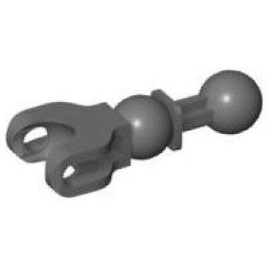 dark bluish gray hero factory arm leg with ball joint on axle and ball socket