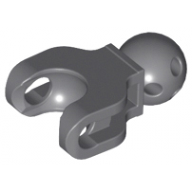 dark bluish gray hero factory arm leg with ball joint and ball socket short