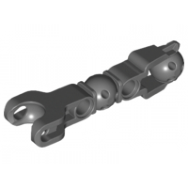 dark bluish gray hero factory arm leg with ball joint and ball socket and 2 pin holes
