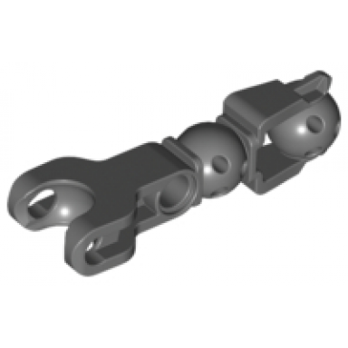 dark bluish gray hero factory arm leg with ball joint and ball socket and pin hole