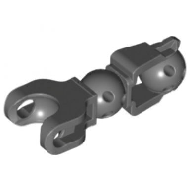 dark bluish gray hero factory arm leg with ball joint and ball socket