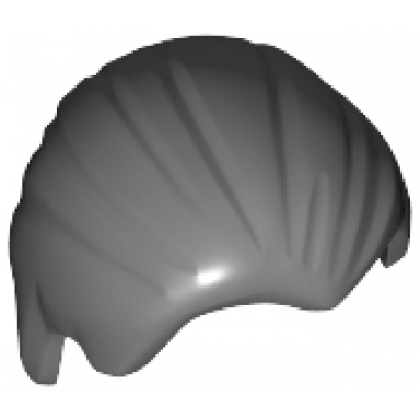 dark bluish gray minifigure hair combed front to rear