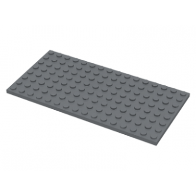 dark bluish gray plate 8 x 16