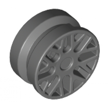 dark bluish gray wheel 11mm d x 6mm with 8 y spokes