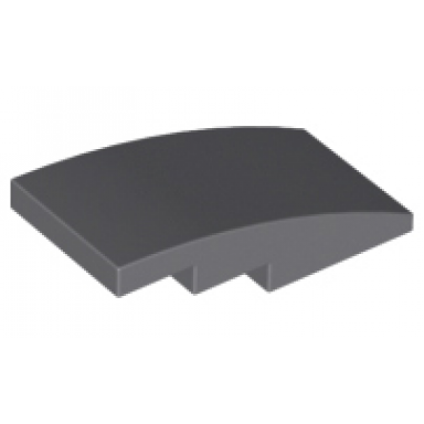 dark bluish gray slope curved 4 x 2