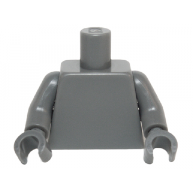 dark bluish gray torso plain same color arms same color hands