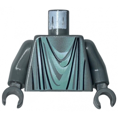 dark bluish gray torso harry potter marauders map statue pattern dark bluish gray arms dark bluish gray hands